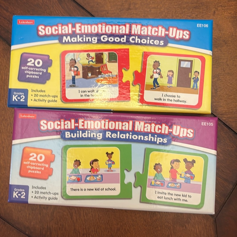 Social emotional development educational match up games by lakeshore learning